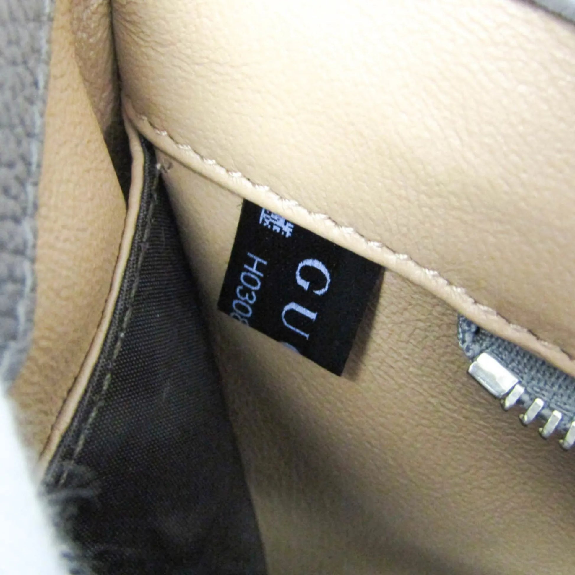 Gucci Zumi Top Handle Leather, Gray, Leather, Handbag