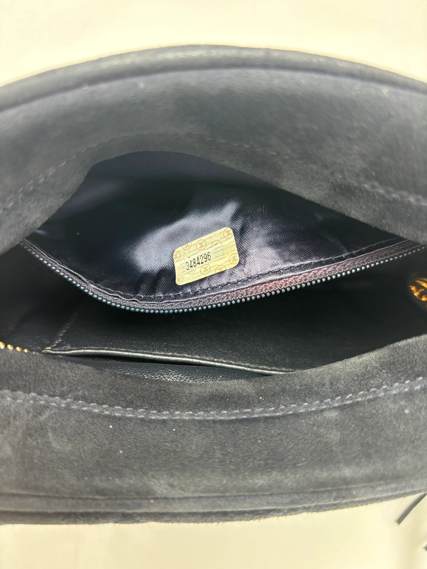Chanel Vintage Camera Bag Suede, Black, Suede, Crossbody Bag