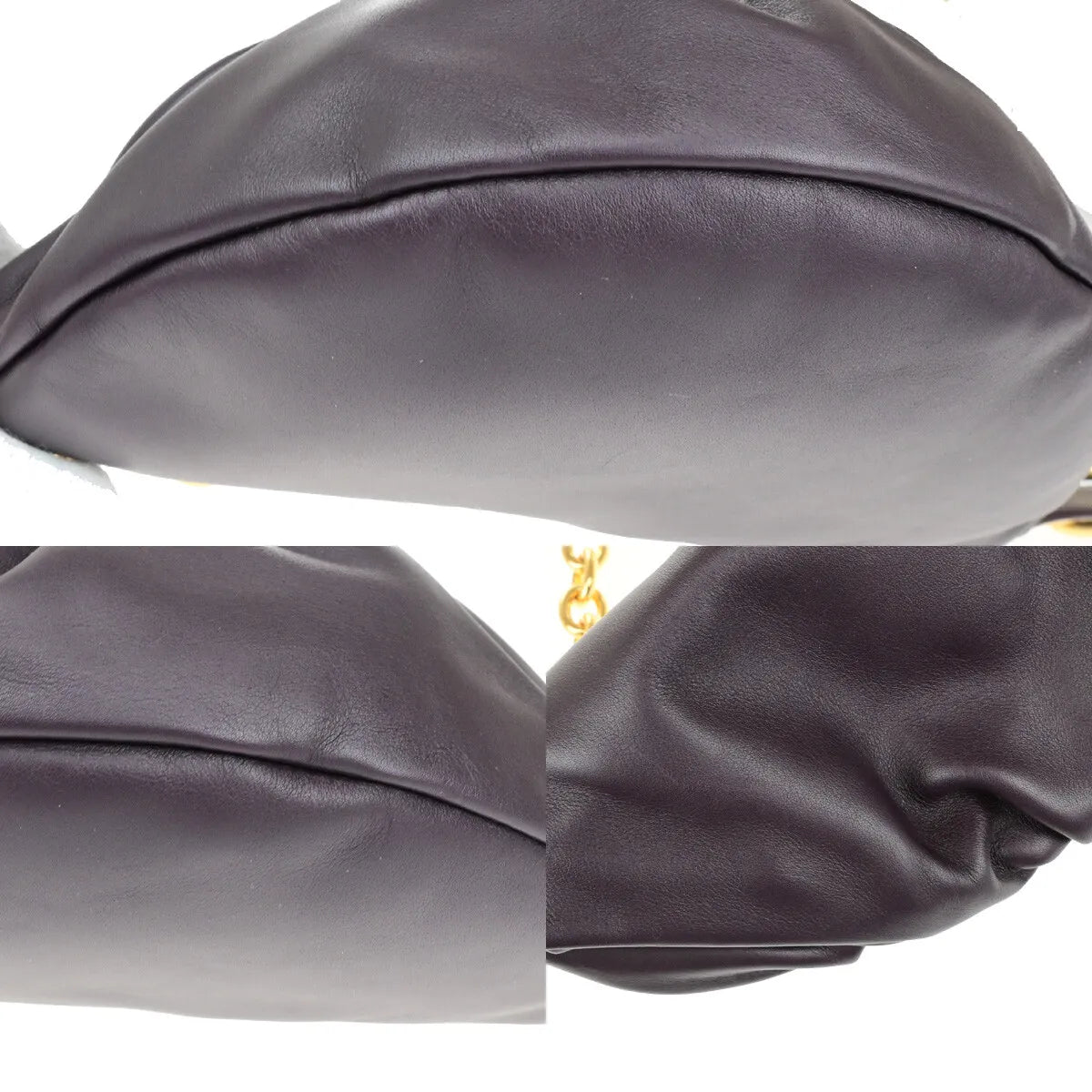 Bottega Veneta The Chain Leather, Burgundy, Leather, Bag