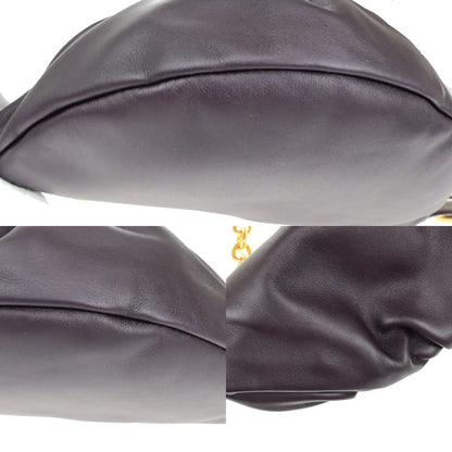 Bottega Veneta The Chain Leather, Burgundy, Leather, Bag