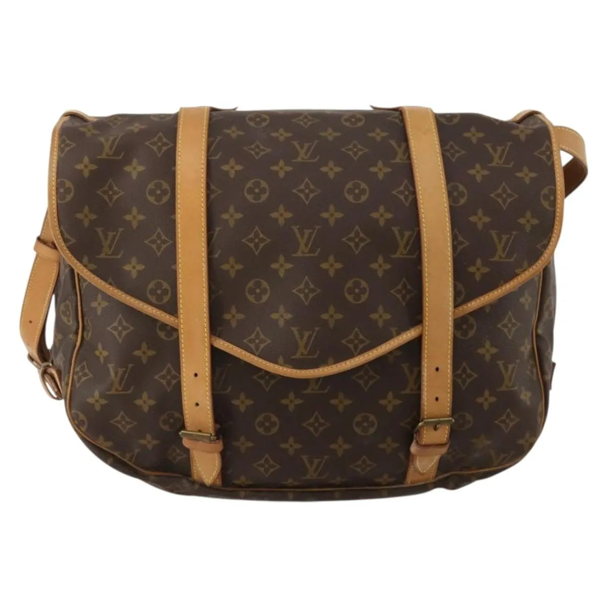 Louis Vuitton Saumur Monogram Canvas, Brown, Canvas, Shoulder Bag