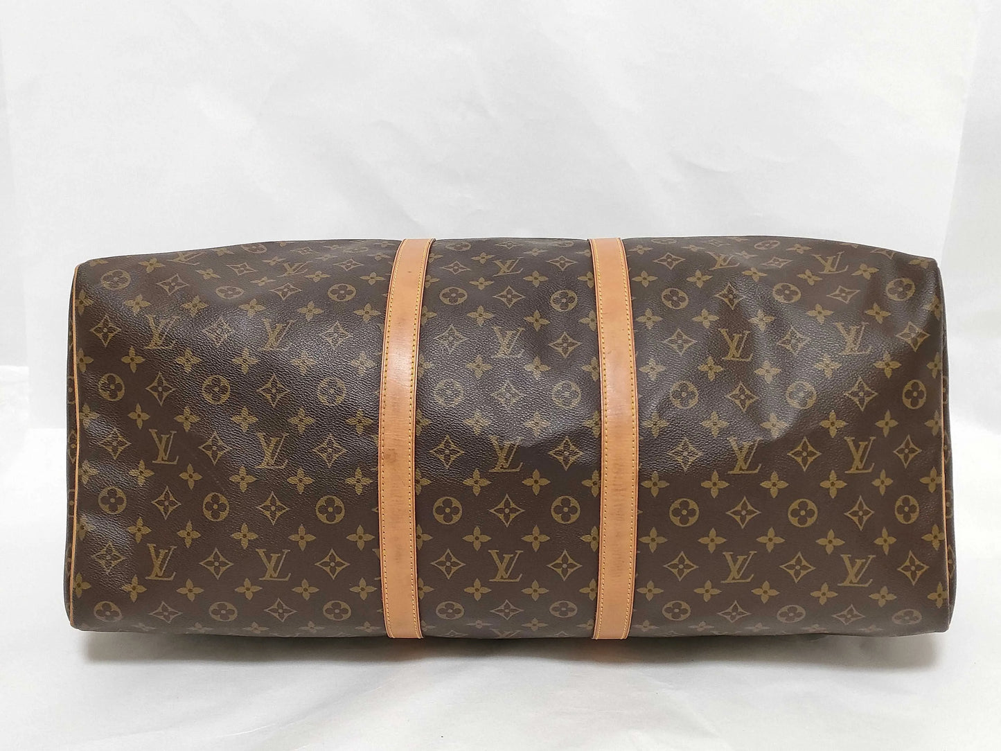 Louis Vuitton Keepall Monogram Canvas, Beige, Canvas, Travel Bag