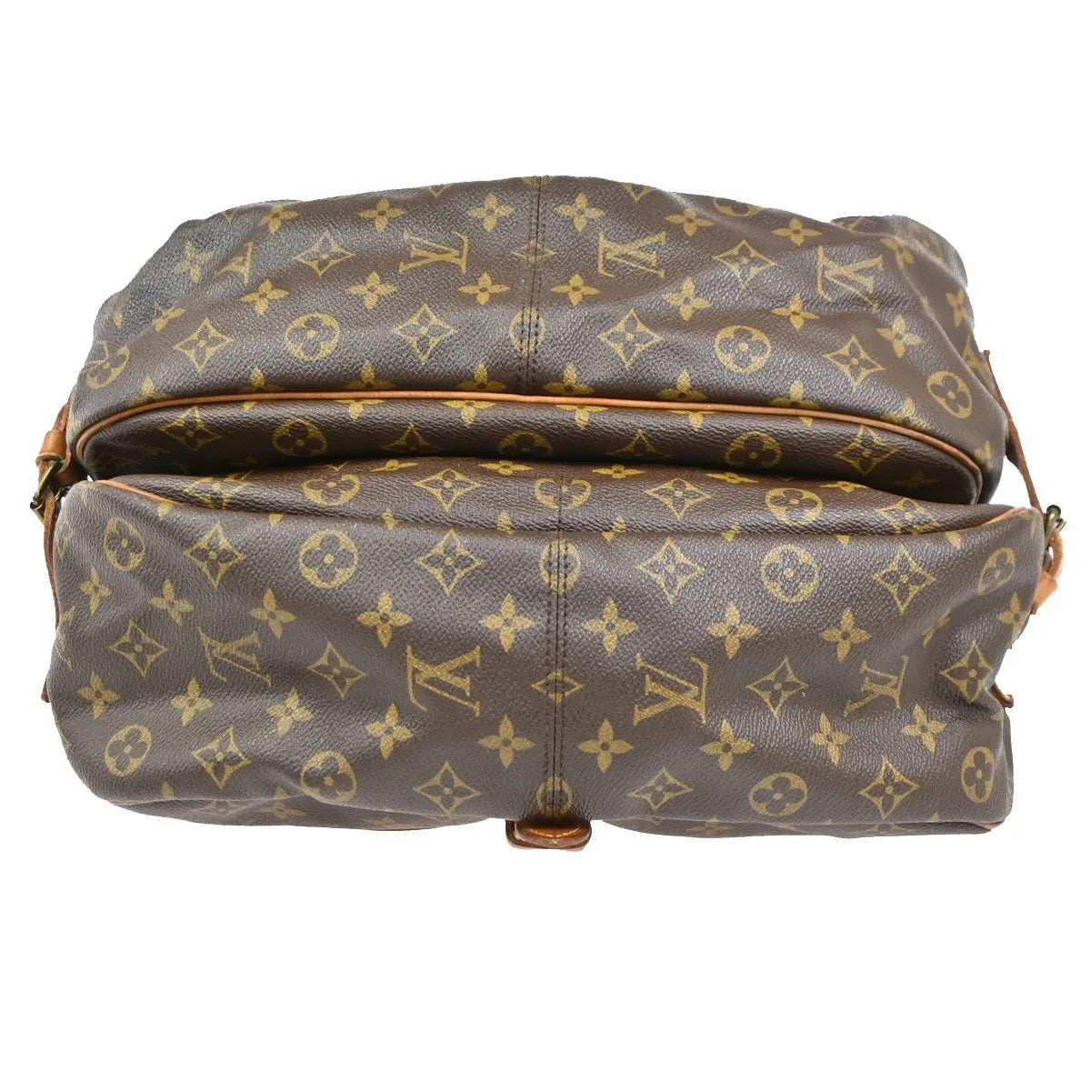 Louis Vuitton Saumur Monogram Canvas, Brown, Leather, Shoulder Bag