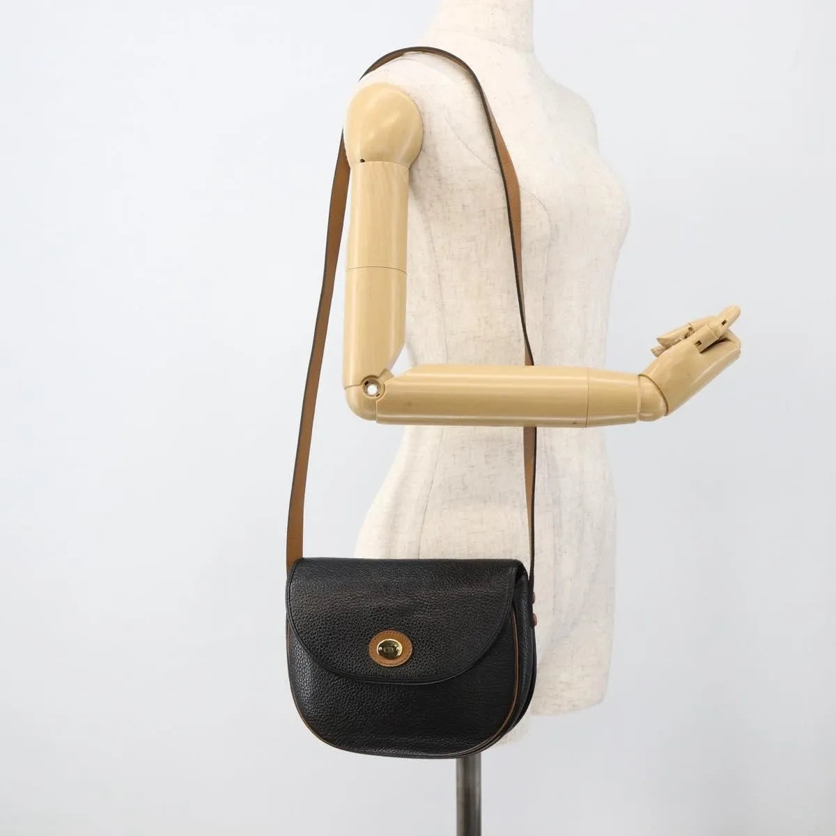 Christian Dior CD Shoulder bag Leather, Black, Leather, Shoulder Bag