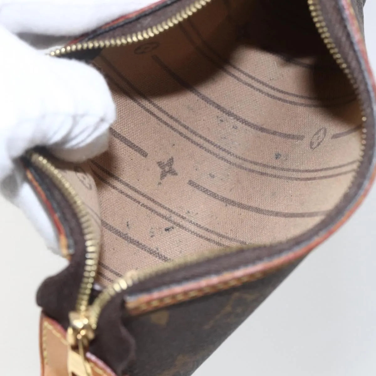 Louis Vuitton Delightful Pochette Monogram Canvas, Brown, Canvas, Clutch