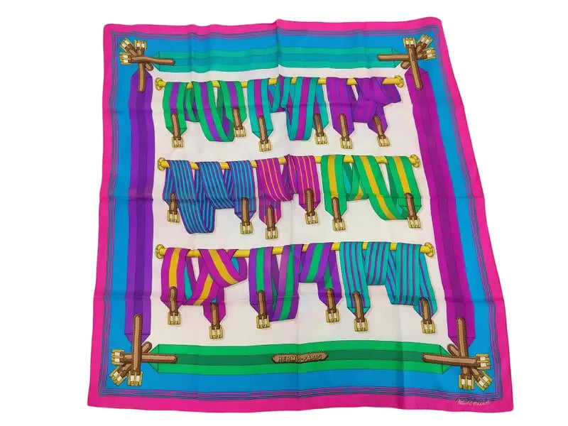 Hermes Carré 90 Silk multicolor, Multicolour, Silk, Scarf