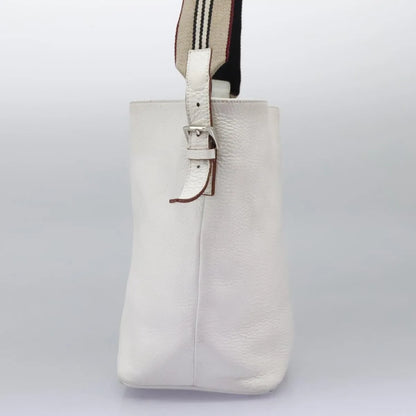 Burberry Vintage Leather, White, Leather, Shoulder Bag