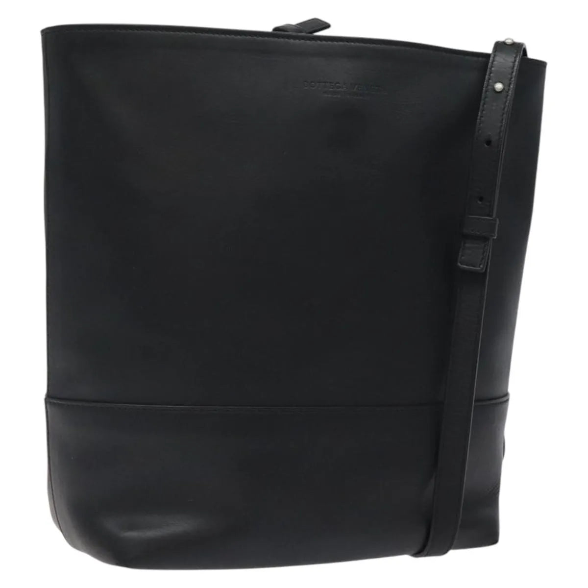 Bottega Veneta Vintage Leather, Black, Leather, Shoulder Bag