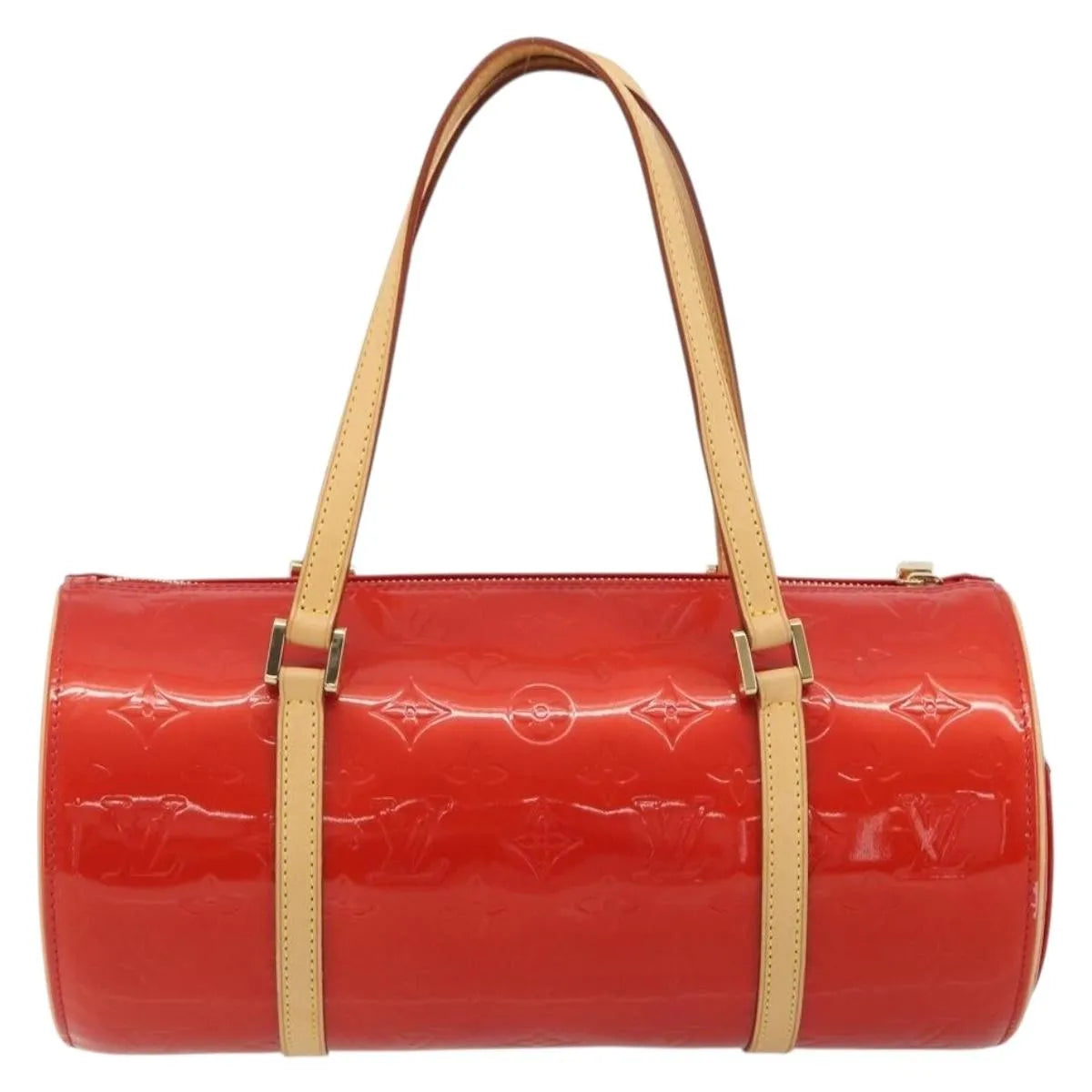 Louis Vuitton Bedford Monogram Vernis, Red, Patent Leather, Handbag