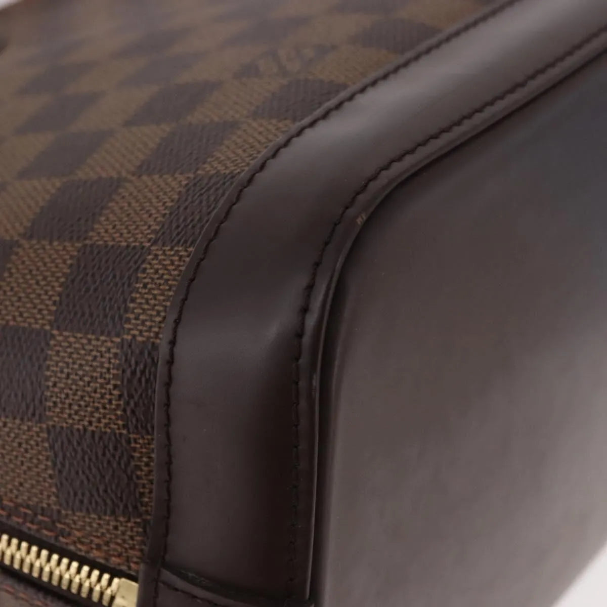 Louis Vuitton Alma Damier, Brown, Canvas, Handbag