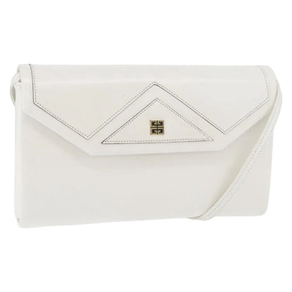 Givenchy Vintage 4G Leather, White_gold, Leather, Shoulder Bag