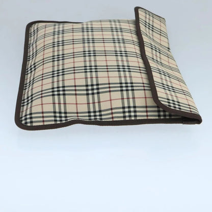 Burberry Nova check Pochette Canvas, Beige, Canvas, Clutch