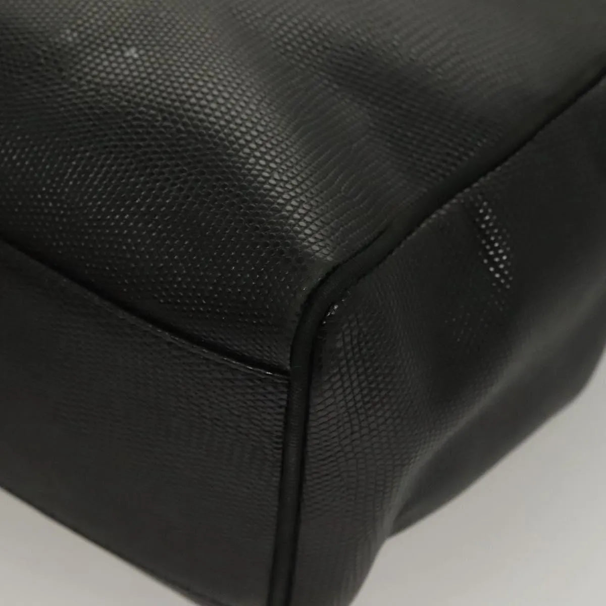 Salvatore Ferragamo Vintage Vara Bow Tote Lizard Embossed Leather, Black, Leather, Tote Bag