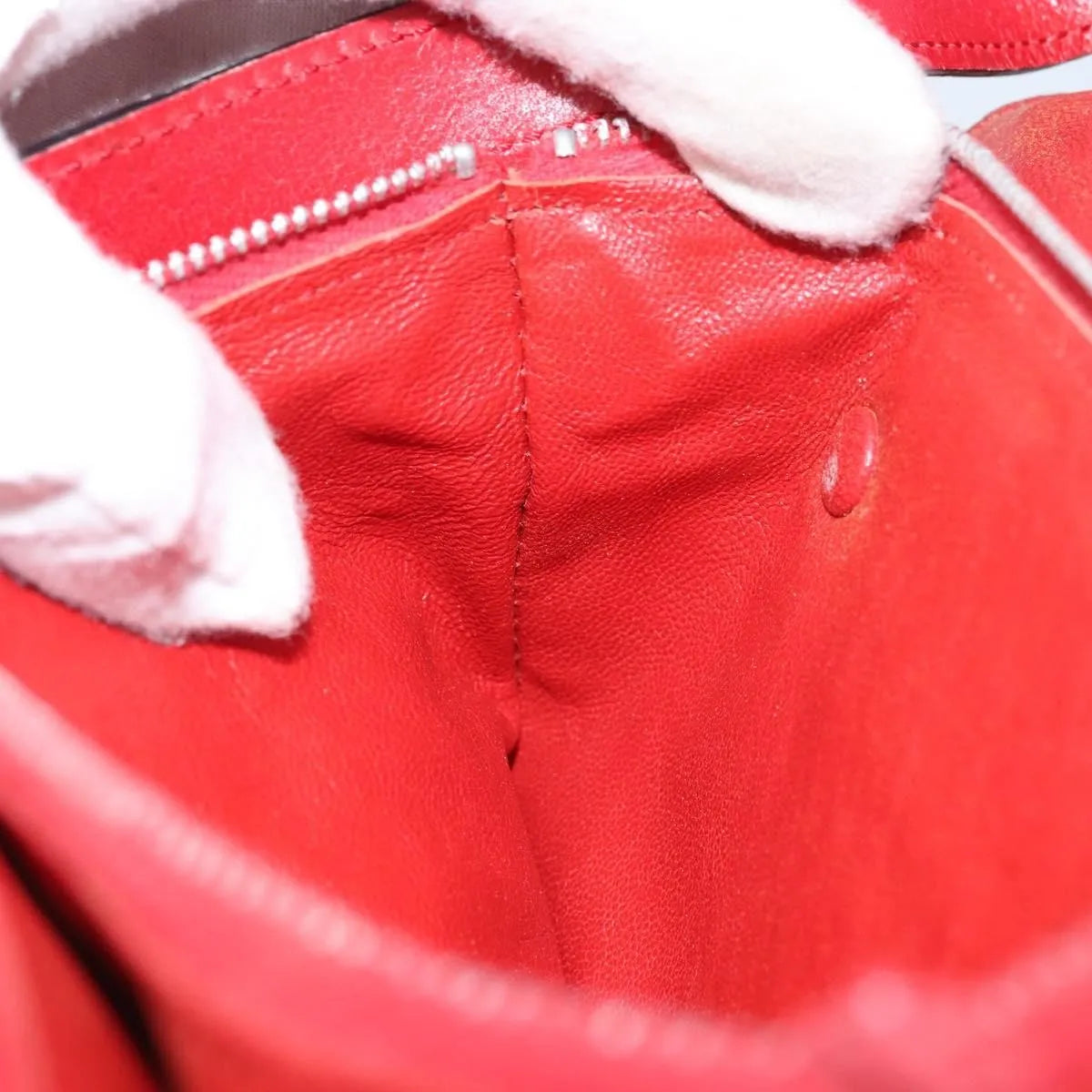 Celine Vintage Leather, Red, Leather, Shoulder Bag