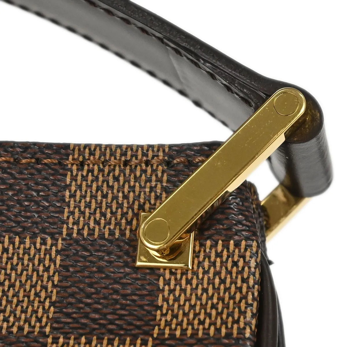 Louis Vuitton Aubagne Damier, Brown, Canvas, Shoulder Bag