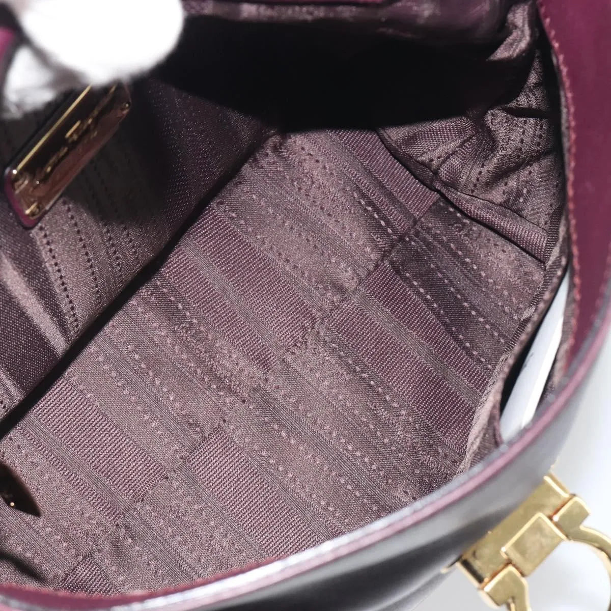 Salvatore Ferragamo Sofia Satchel Smooth Leather, Purple, Leather, Handbag
