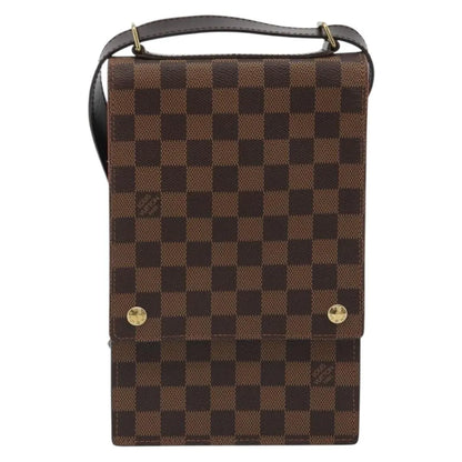 Louis Vuitton Portobello Messenger Damier, Brown, Canvas, Shoulder Bag