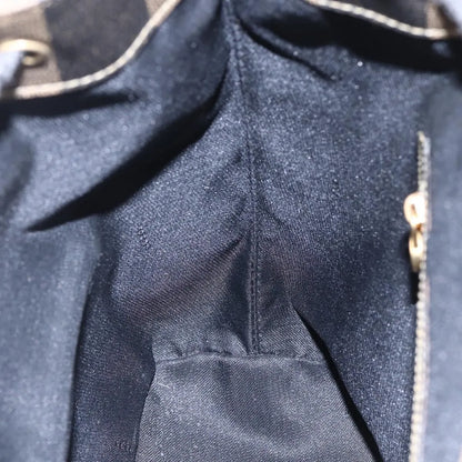 Fendi Vintage Pequin Logo Coated Canvas, Brown, Canvas, Backpack
