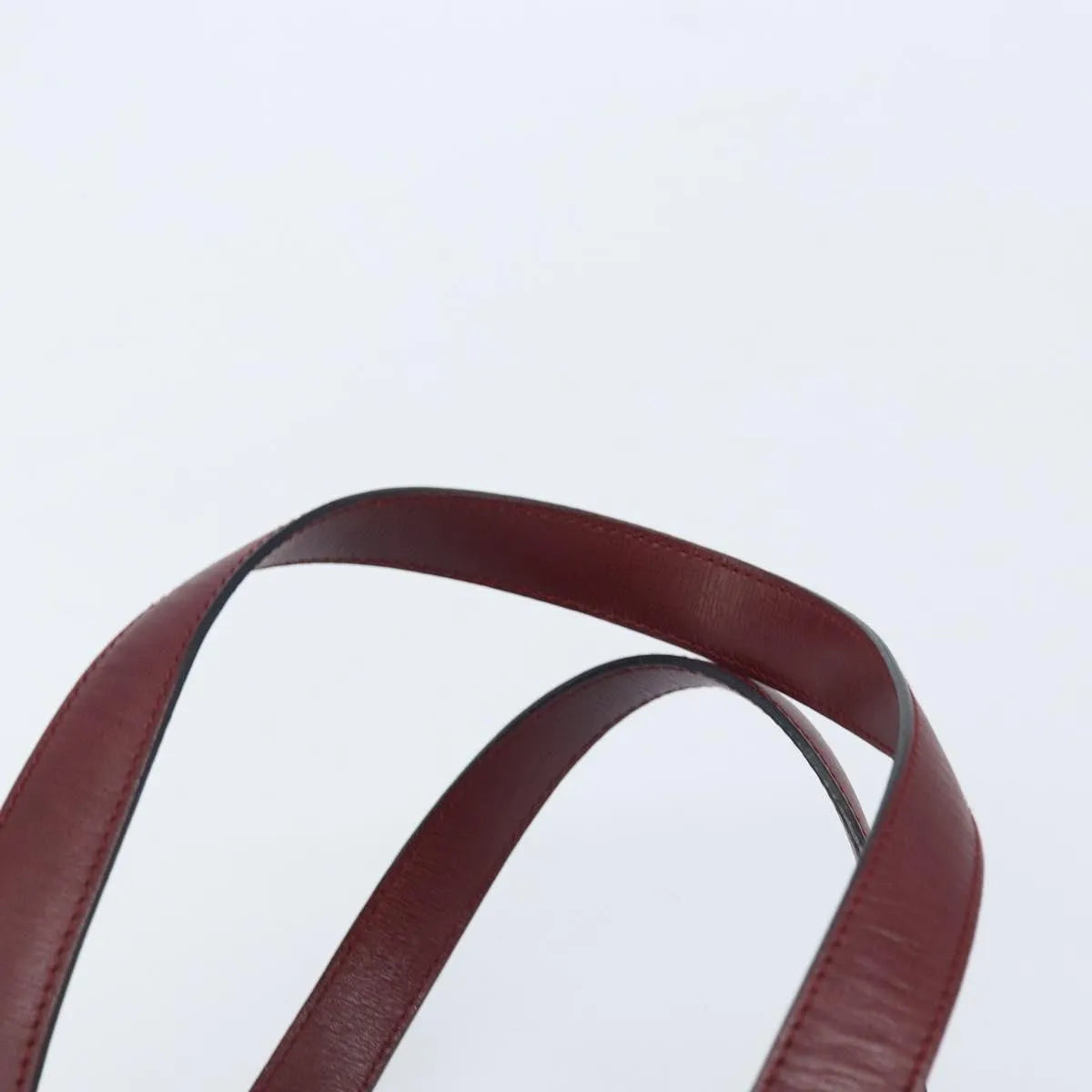 cartier Vintage must de Cartier Leather, Burgundy, Leather, Handbag
