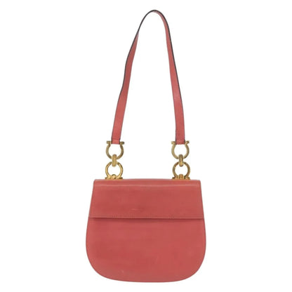 Salvatore Ferragamo Gancini Leather, Pink, Leather, Shoulder Bag
