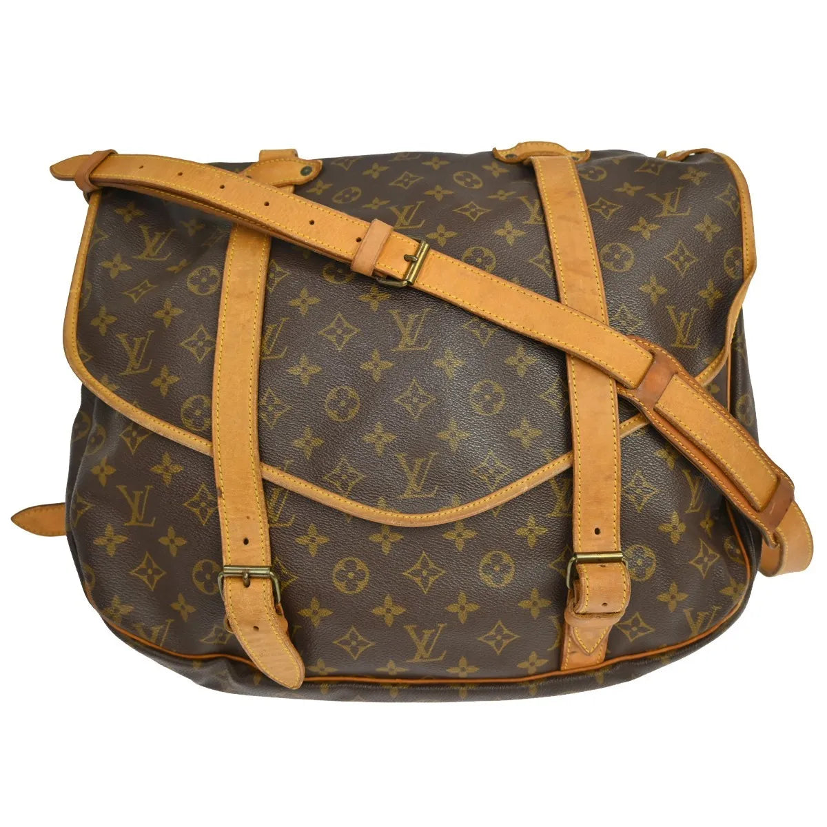 Louis Vuitton Saumur Monogram Canvas, Brown, Canvas, Shoulder Bag