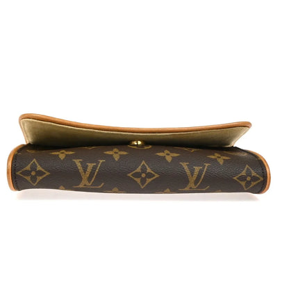 Louis Vuitton Twin Monogram Canvas, Brown, Canvas, Clutch