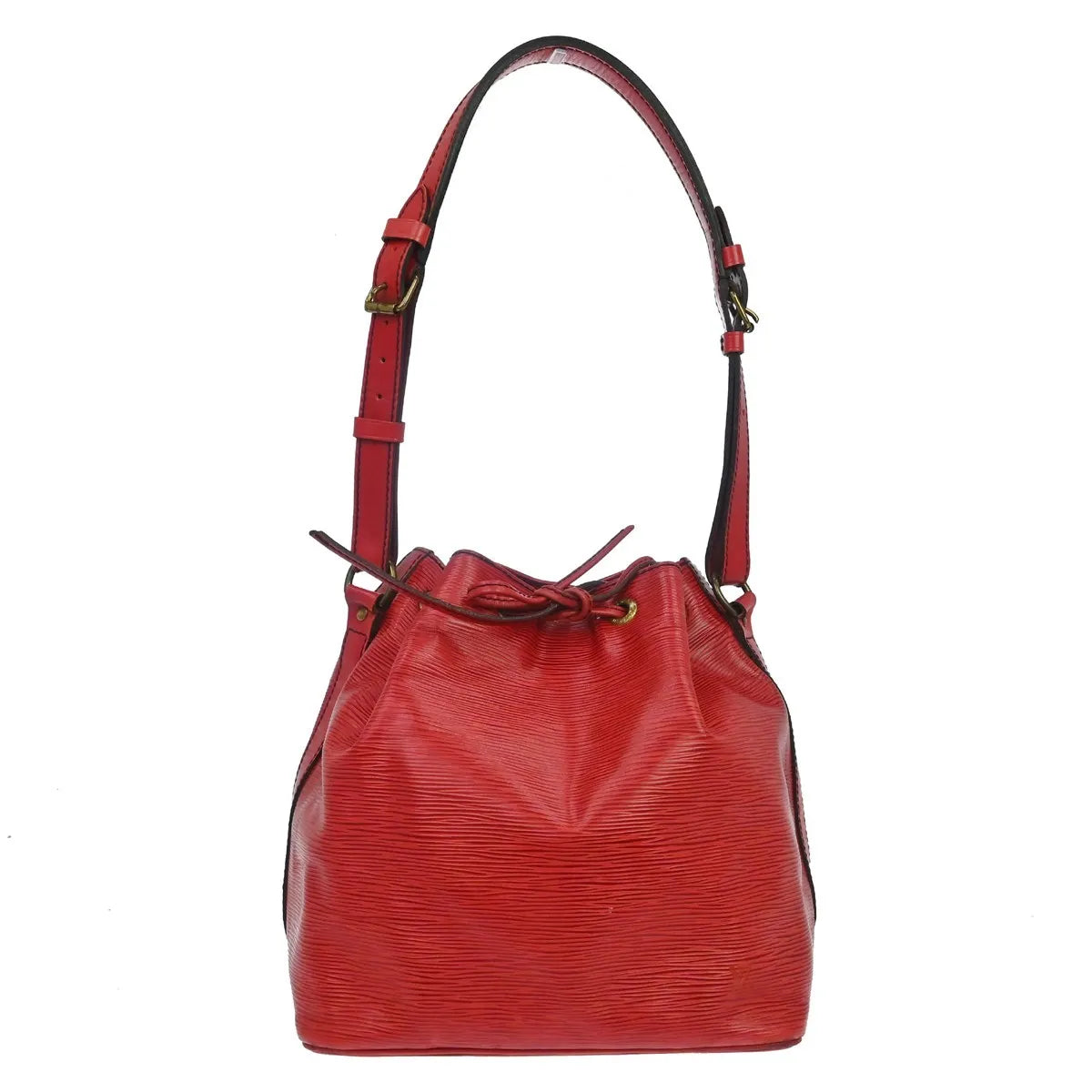 Louis Vuitton Petit Noe Epi Leather, Red, Leather, Shoulder Bag