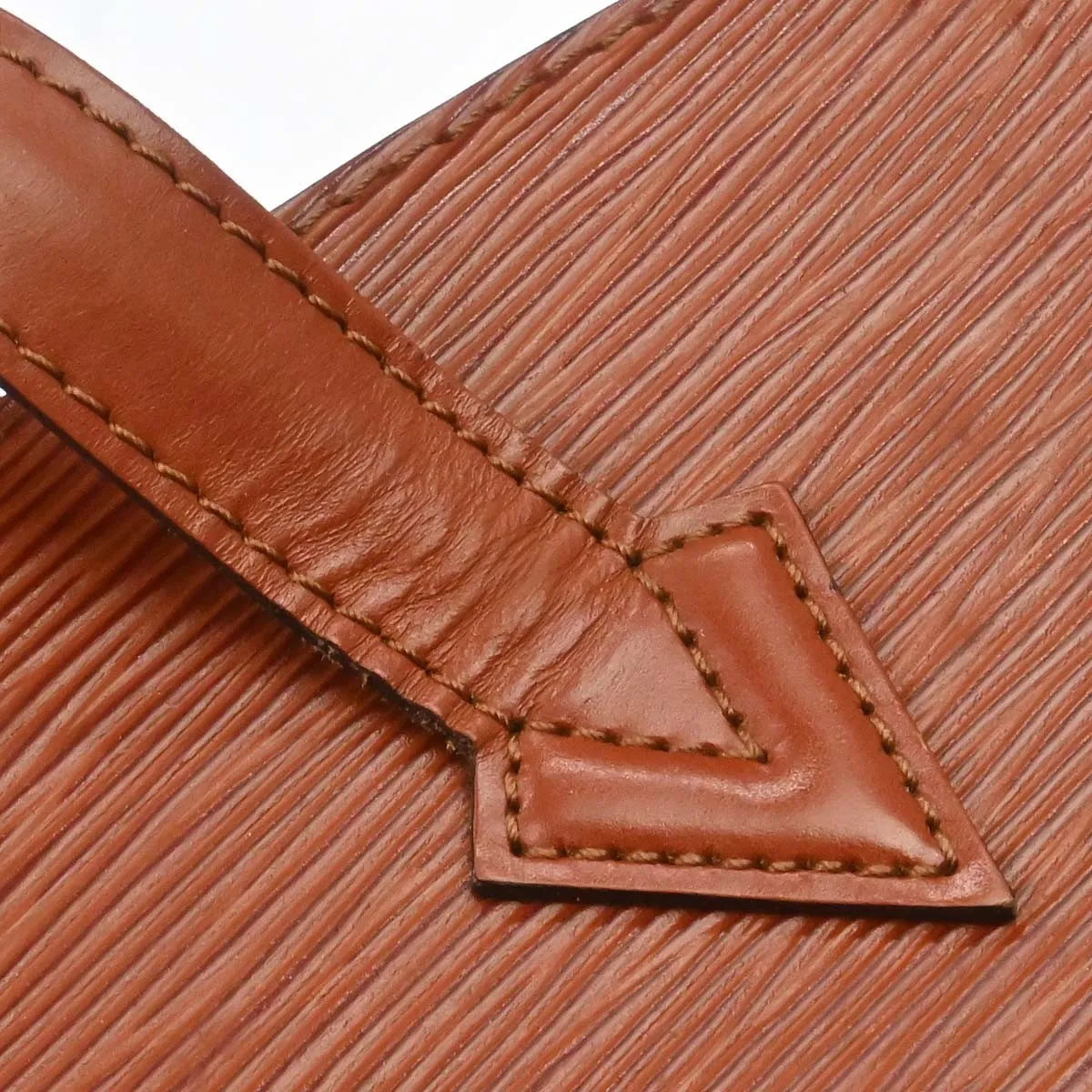 Louis Vuitton Saint Jacques Epi Leather, Brown, Leather, Handbag