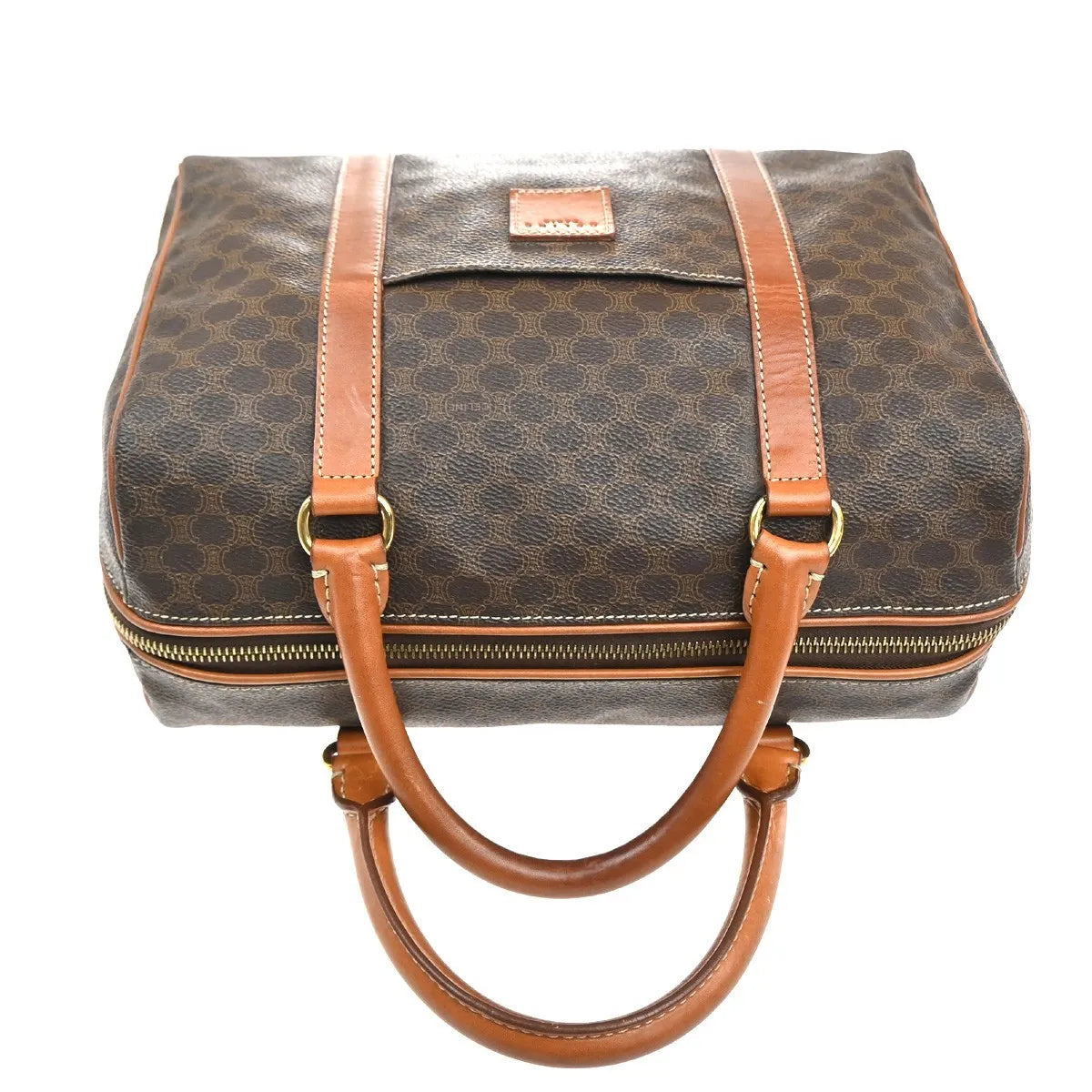 Celine Macadam Macadam with leather, Brown, PVC, Handbag