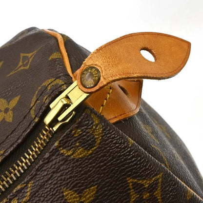 Louis Vuitton Speedy Monogram, Brown, Canvas, Handbag
