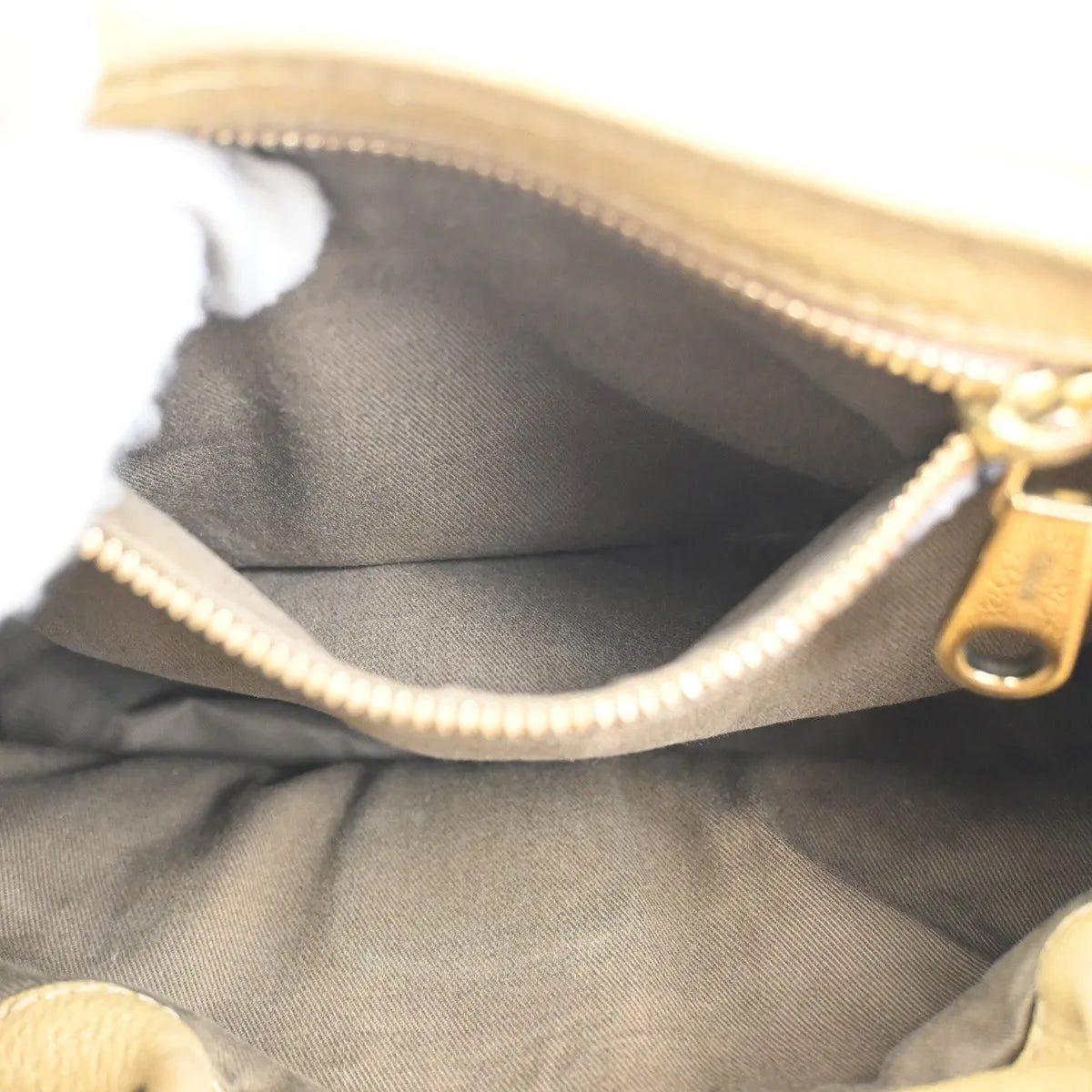 Chloe Elsie Tweed Leather, Beige, Tweed, Shoulder Bag