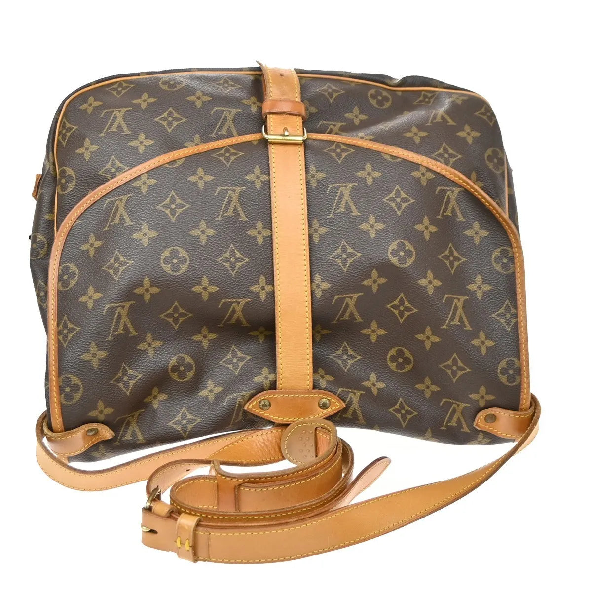 Louis Vuitton Saumur Monogram Canvas, Brown, Canvas, Shoulder Bag
