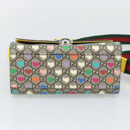 Gucci Children's Top Handle Flap Printed GG Coated Canvas, Beige, Canvas, Handbag