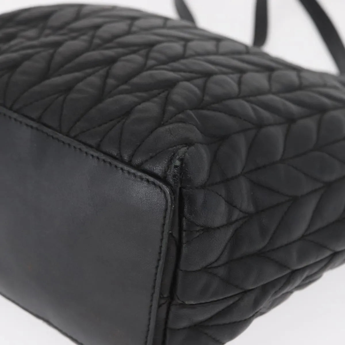 Gucci Vintage tote Leather, Black, Leather, Tote Bag
