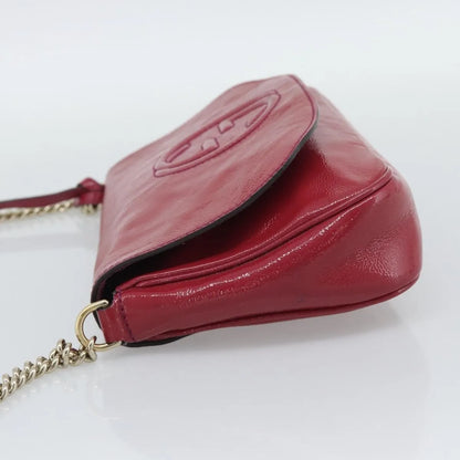 Gucci Soho Chain Patent, Pink, Patent Leather, Shoulder Bag