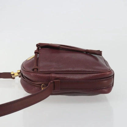 Cartier Tasseled Must de Cartier Leather, Burgundy, Leather, Shoulder Bag