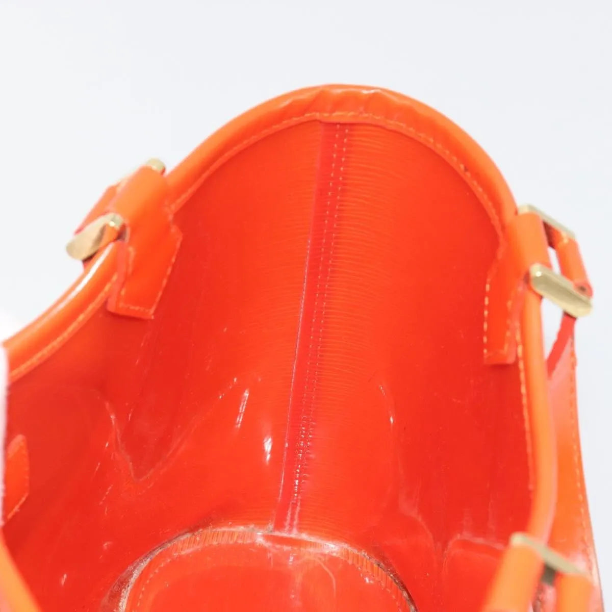 Louis Vuitton Plage Lagoon Bay Vinyl Epi Leather, Orange, Leather, Tote Bag