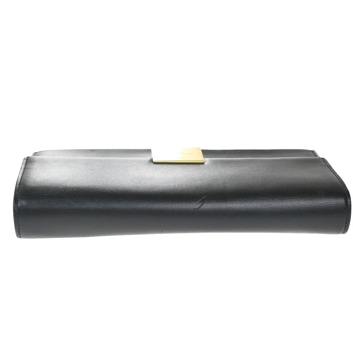 Saint Laurent Bellechasse Flap Leather, Black, Leather, Wallet