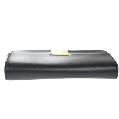 Saint Laurent Bellechasse Flap Leather, Black, Leather, Wallet