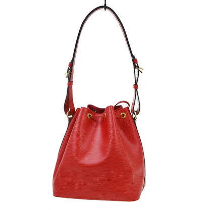 Louis Vuitton Petit Noe Epi Leather, Red, Leather, Shoulder Bag