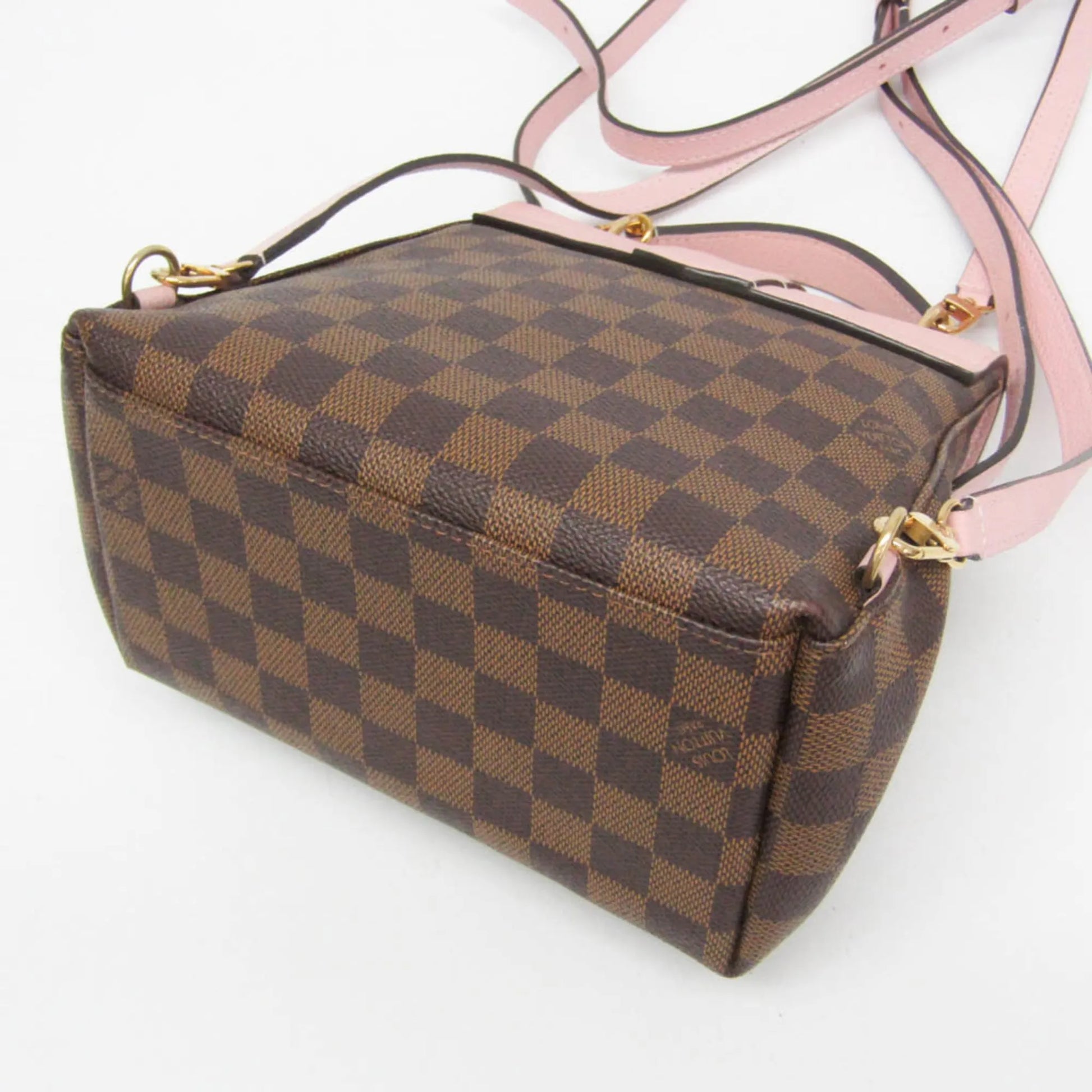 Louis Vuitton Clapton Damier and Leather, Brown, Canvas, Backpack