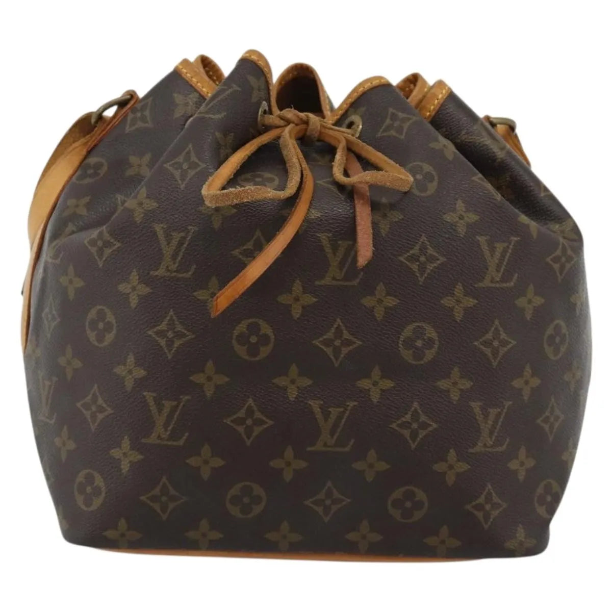 Louis Vuitton Petit Noe Monogram Canvas, Brown, Canvas, Shoulder Bag