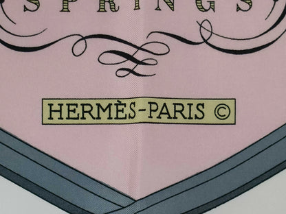 Hermes Carré 90 Silk multicolor, Pink, Silk, Scarf