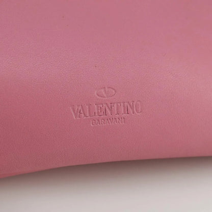 Valentino Garavani Pochette Leather, Pink, Leather, Clutch