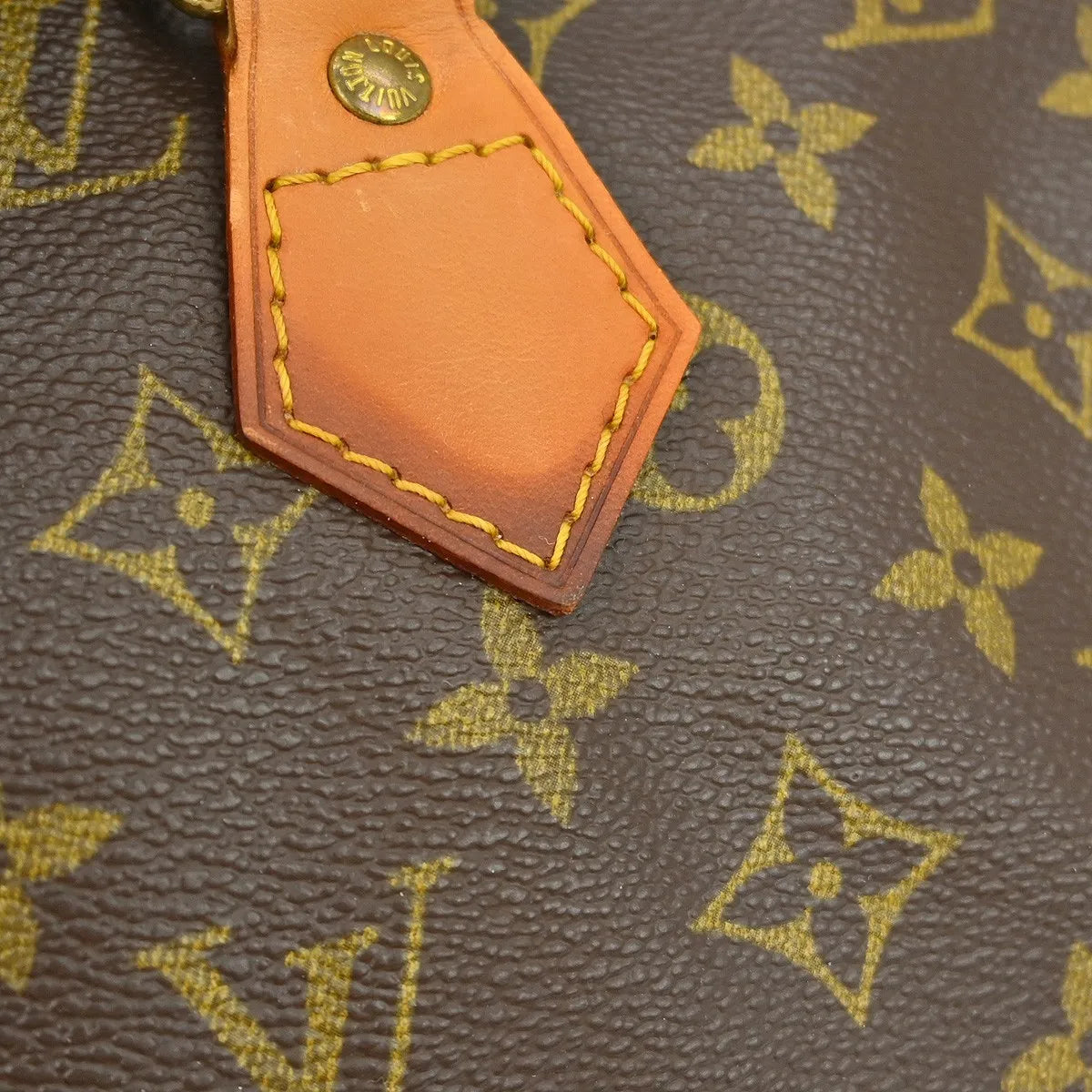 Louis Vuitton Vintage Alma Monogram Canvas, Brown, Canvas, Handbag