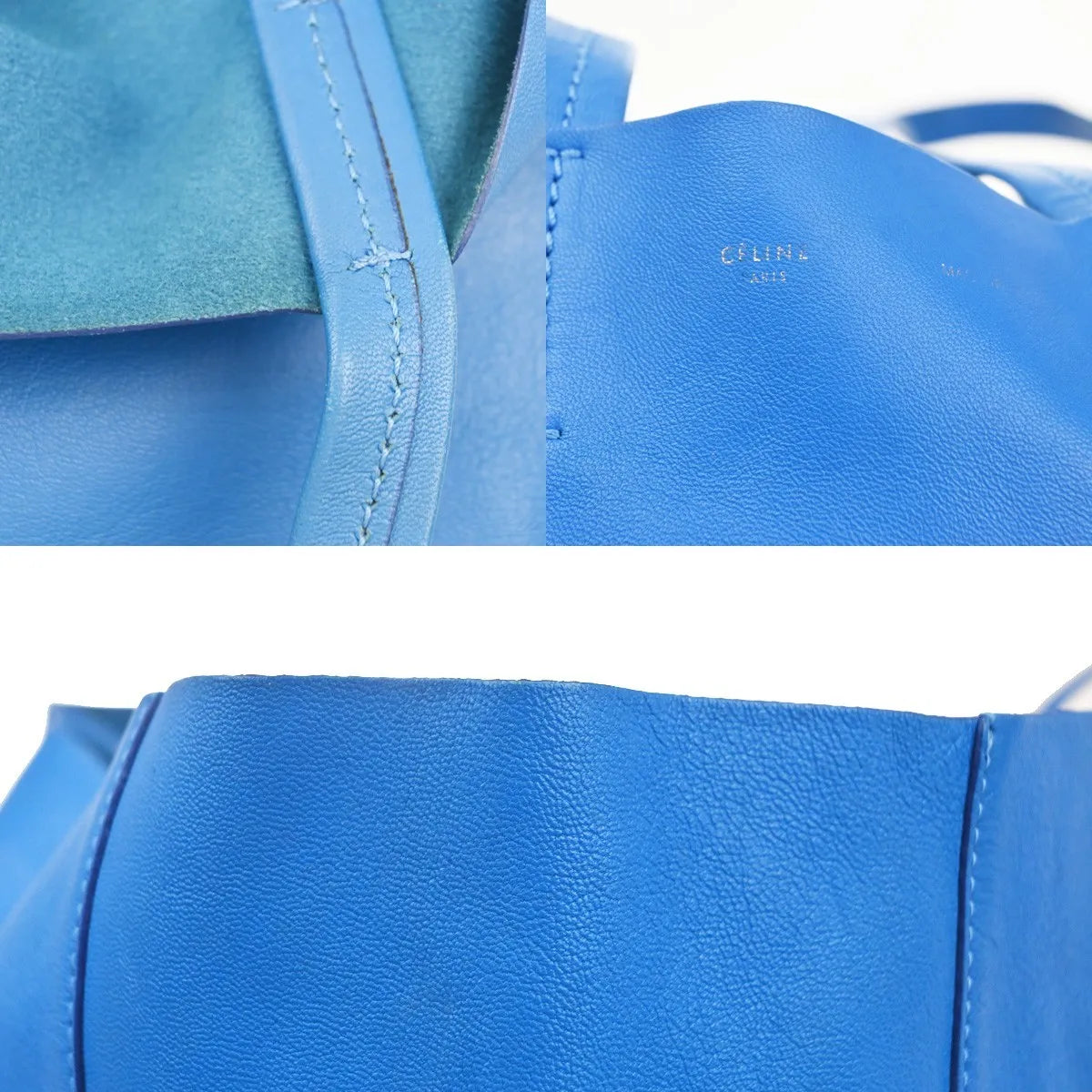 Celine Vertical Bi-Cabas Tote Leather, Multicolour, Leather, Tote Bag