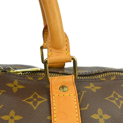 Louis Vuitton Keepall Monogram Canvas, Brown, Canvas, Travel Bag