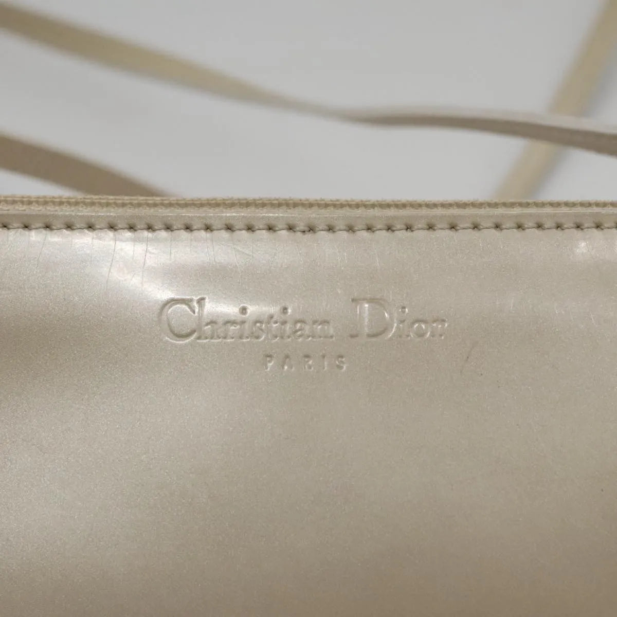 Christian Dior Shoulder Patent leather, Beige, Patent Leather, Shoulder Bag