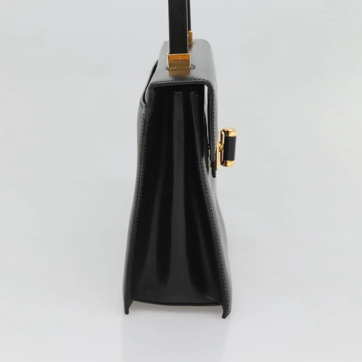 Gucci Vintage Leather, Black, Leather, Handbag