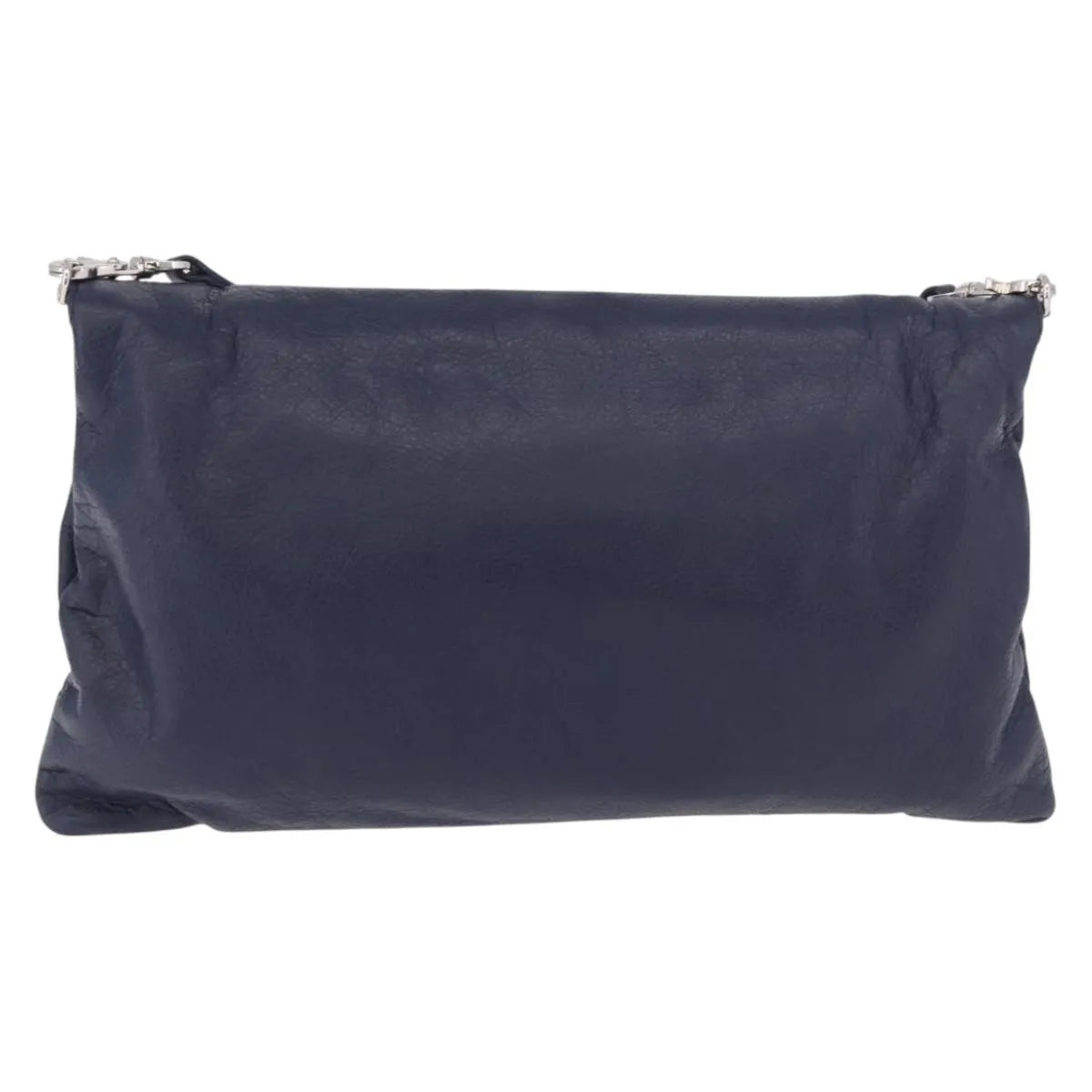 Balenciaga Classic Studs Envelope Strap Clutch Leather, Navy, Leather, Clutch